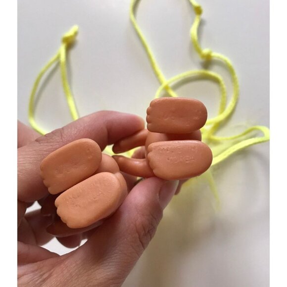 1990s Mini Troll Necklace Pair Tiny Small Treasure Trolls - Picture 4 of 4